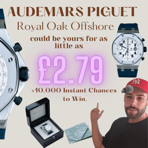 Win an Audemars Piguet (or £8000 cash alt) + 10,000 Instant Wins! 1 in 2 chance to win! - Image 2